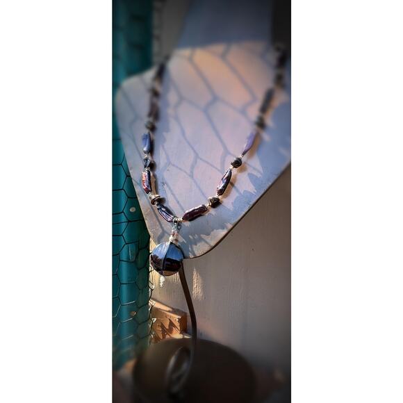 Hand Crafted Red Pearl Sticks Shell Jewelry Set - Picture 6 of 11